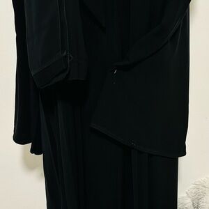 Elegant Black Long Sleeve Garment